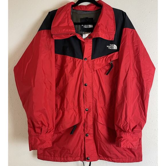 Vintage Y2K North Face Jacket Mens Large Black Red Goretex/ Defect - Picture 1 of 16